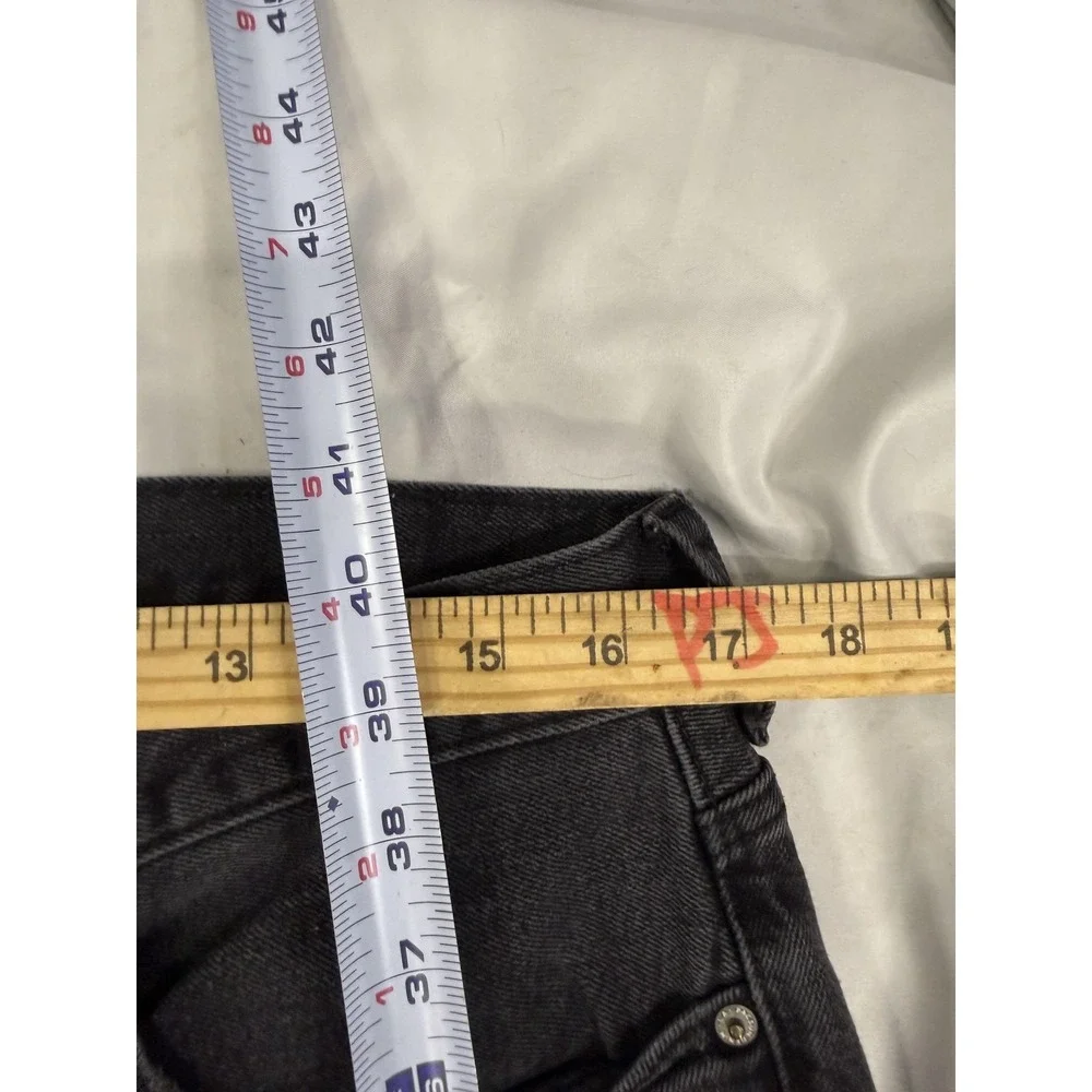 PacSun Jeans Mens 34x32 Gray Charcoal Skinny Distressed Denim Slim Fit Ripped